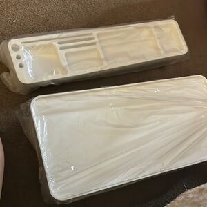 NWT✨White Plastic Organizer Set
